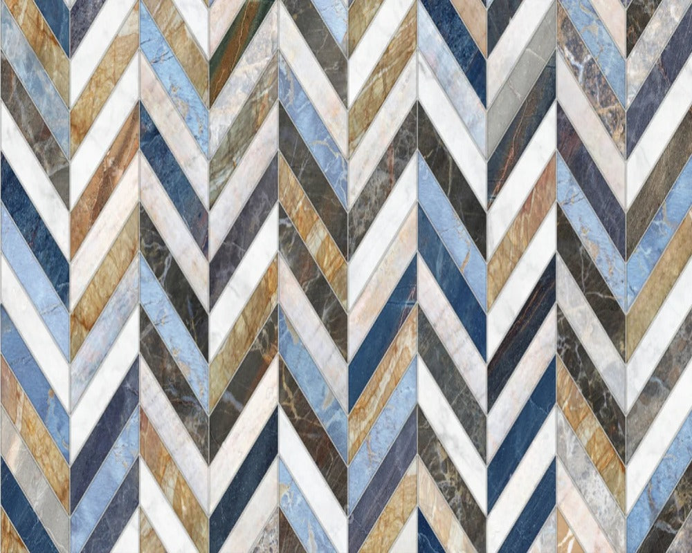 Colorful Wood Stripe 3D Wallpaper